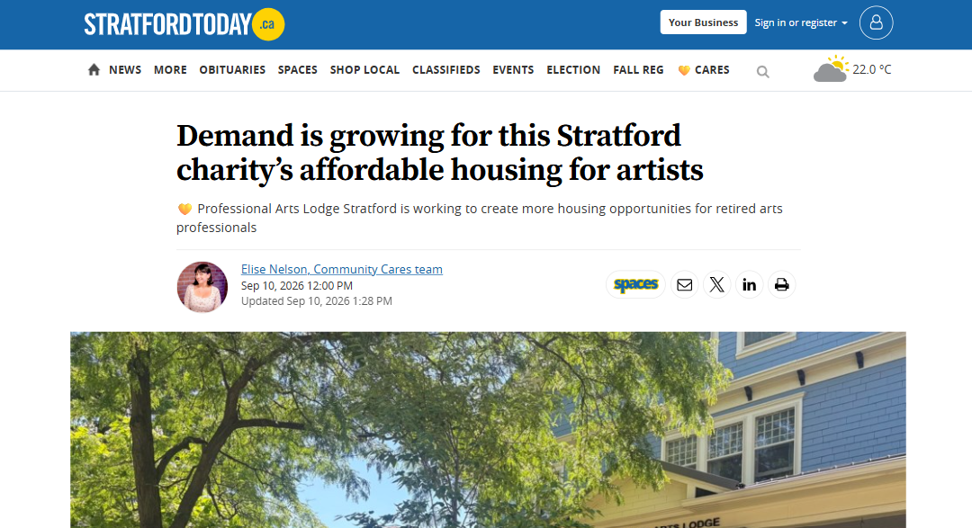 PAL in the news! A StratfordToday feature